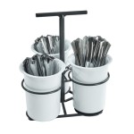 3 Cylinder Flatware Holder